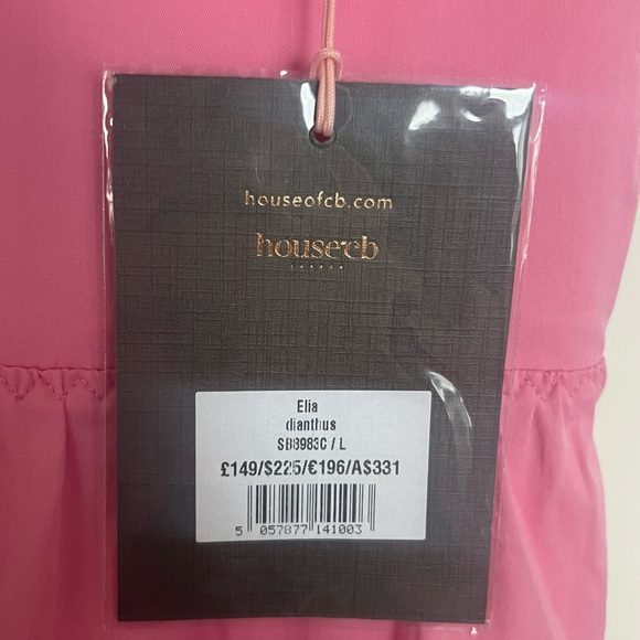 NWT House of CB French Pink Midi Tiered Elia Sundress - Picture 4 of 11